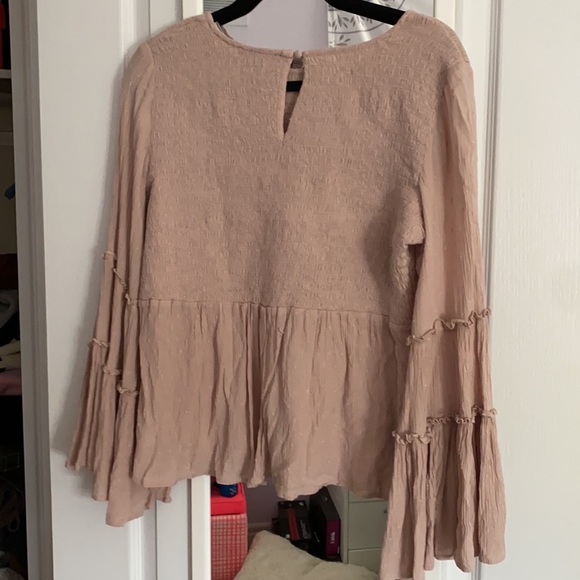 Super unique BoHo style pink long sleeve - Picture 2 of 3